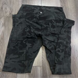 Lululemon High Rise Camo Align Leggings Size 10